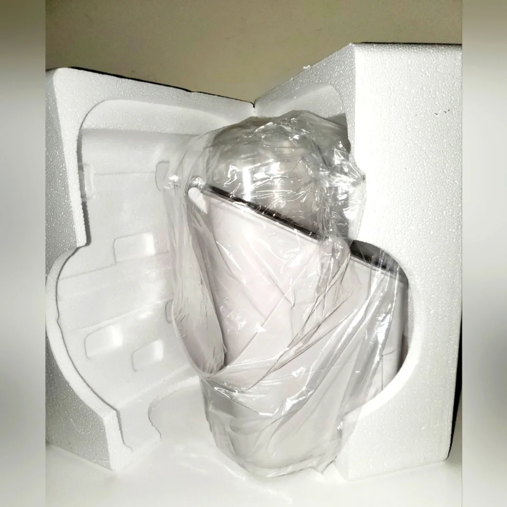 BRUUN Skincare Cosmetics Storage Bin White & Grey Storage Organizer